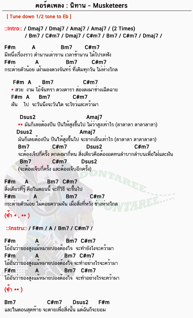 คอร์ดเพลง นิทาน ง่ายๆ