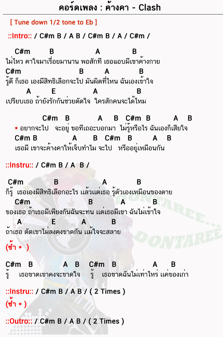 คอร์ดเพลง ค้างคา ง่ายๆ